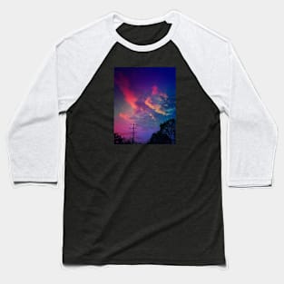 The sunset over the town Baseball T-Shirt